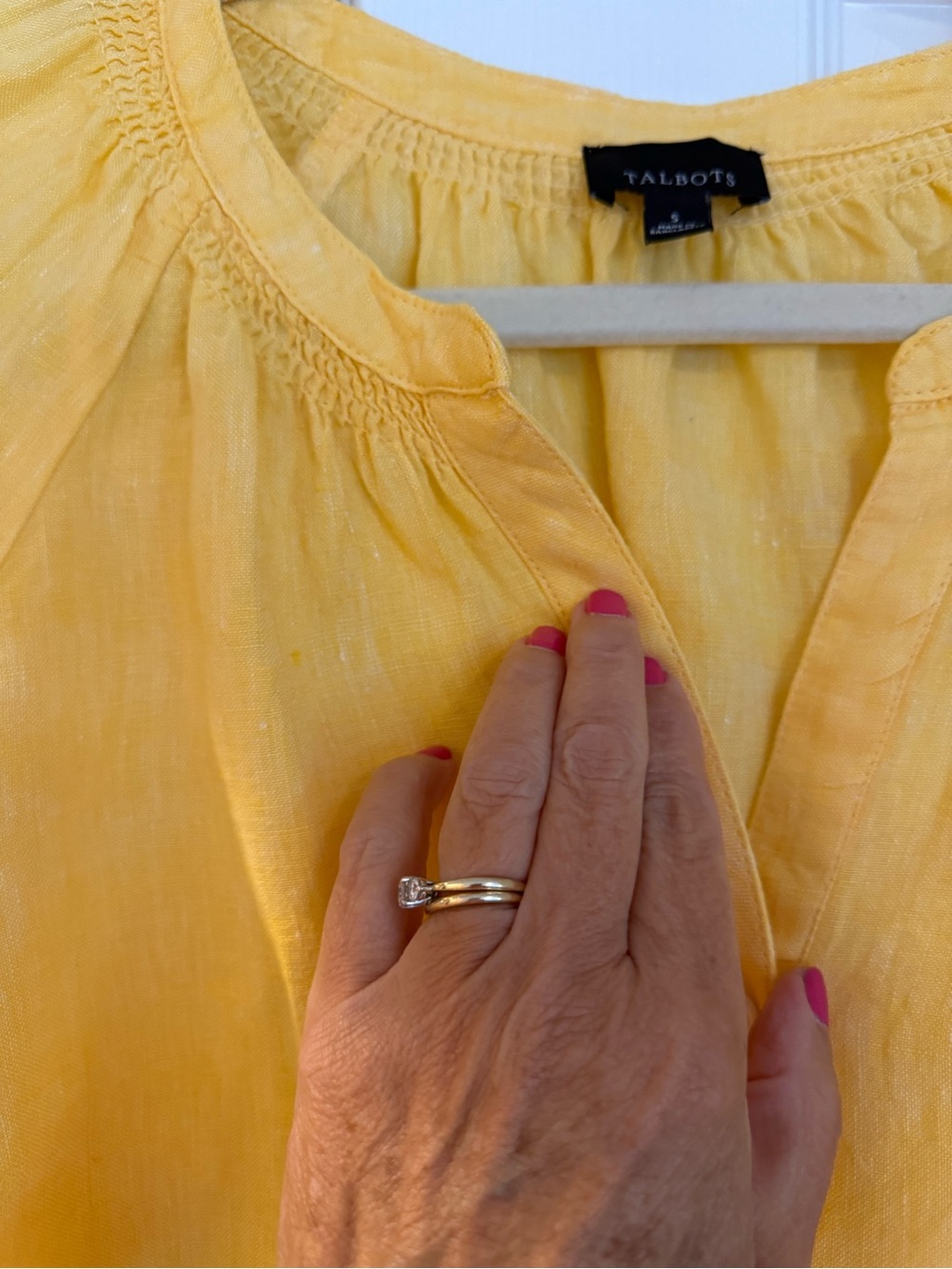 Talbots Linen Blouse - Picture 4 of 5